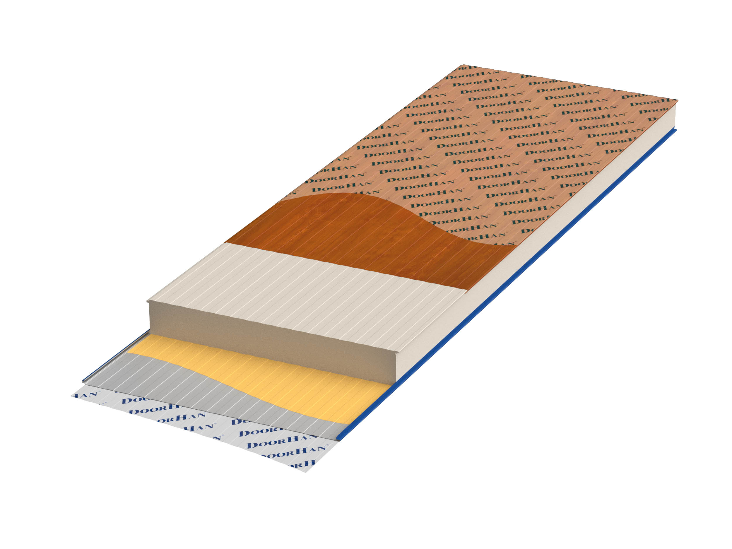 Трехслойная стеновая сэндвич-панель с ПИР‑наполнителем
